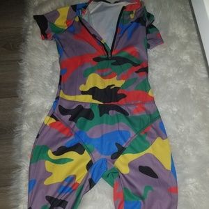 Camouflage romper